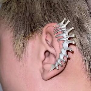 Silver Ear Cuff for Men
